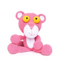 Pantera Cor de Rosa em amigurumi