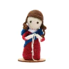 Nossa Senhora Desatadora de nós em amigurumi