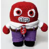 Raiva do Divertidamente em Amigurumi
