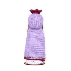 Nossa Senhora Lilás em amigurumi - Art Familiar Artesanato