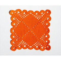 Toalhinha em crochê Orange
