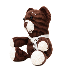 Urso Marrom de Manta em Amigurumi - Art Familiar Artesanato