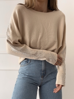 SWEATER MANGAS STRASS - IMPORTADO - India Clothing