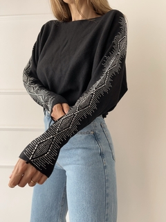 SWEATER MANGAS STRASS - IMPORTADO en internet