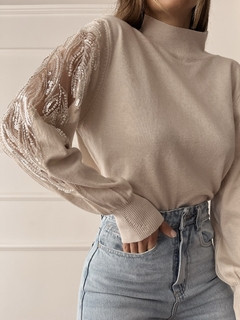 SWEATER MANGAS BORDADAS - India Clothing