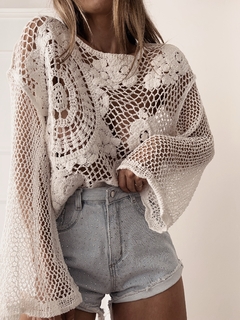 SWEATER CROCHET MANDALA - tienda online