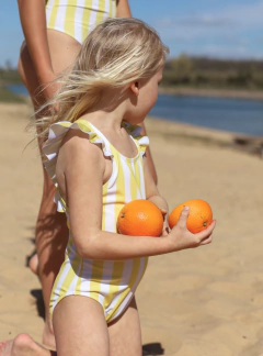 Modelo Paula rayas amarillas - tienda online