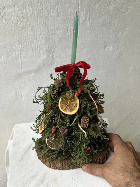 Árvore natalina desidratada