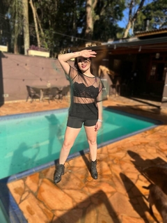 Camisetão em Tule
