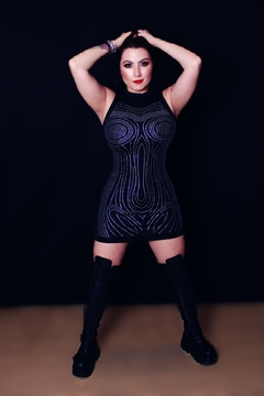 Vestido Silhouette Strass