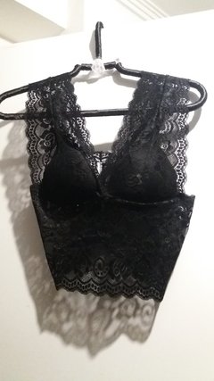 Cropped Alça Renda