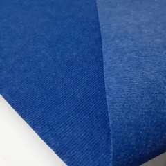 Alfombra rayada Azul Francia por metro cuadrado (ancho 2 mts) 3mm de espesor - comprar online
