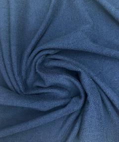 Tela Toalla De Microfibra Azul Marino Ancho 1.50m - comprar online