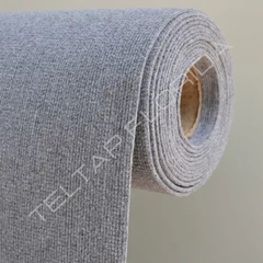 Alfombra rayada gris claro por metro cuadrado (ancho 2 mts) 3mm de espesor