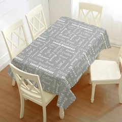 Búfalo Estampado Gris Letras ( Ancho 1.40ms ) - comprar online