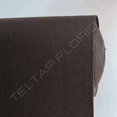 Alfombra rayada marrón por metro cuadrado (ancho 2 mts) 3mm de espesor