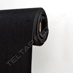 Alfombra rayada negro por metro cuadrado (ancho 2 mts) 3mm de espesor - comprar online