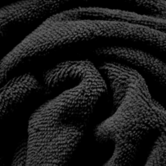 Tela Toalla De Microfibra Negro Ancho 1.50m