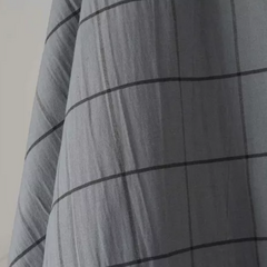Tusor Cuadro Gris Oscuro por metro (ancho 2.70m) [5434-66]