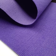Alfombra rayada Violeta por metro cuadrado (ancho 2 mts) 3mm de espesor