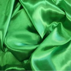 Tela Raso Verde Benetton x metro Ancho 150cm