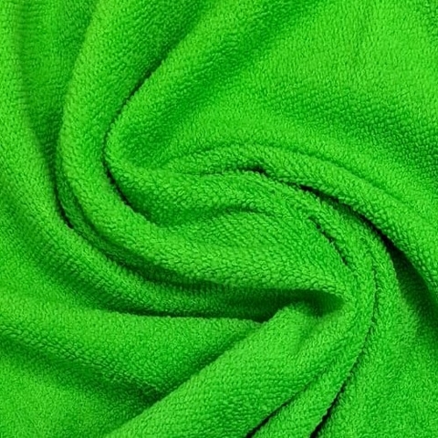 Tela Toalla De Microfibra Verde Ancho 1.50m