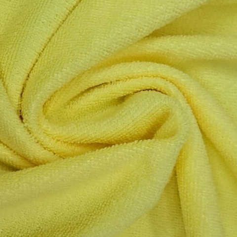 Tela Toalla De Microfibra Amarilla Ancho 1.50m
