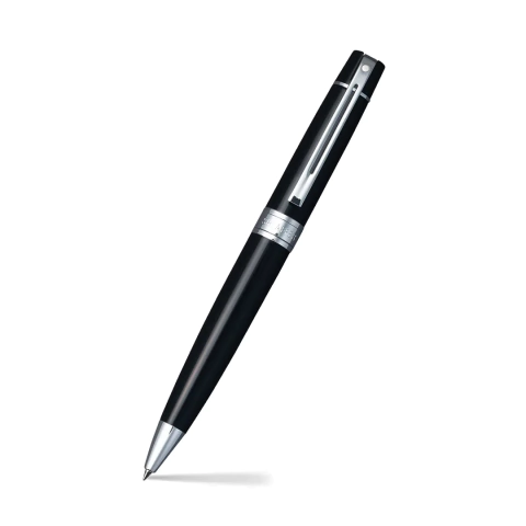 Caneta Esferográfica Sheaffer® 300, Glossy Black c/ Chrome Trim - Sheaffer - comprar online