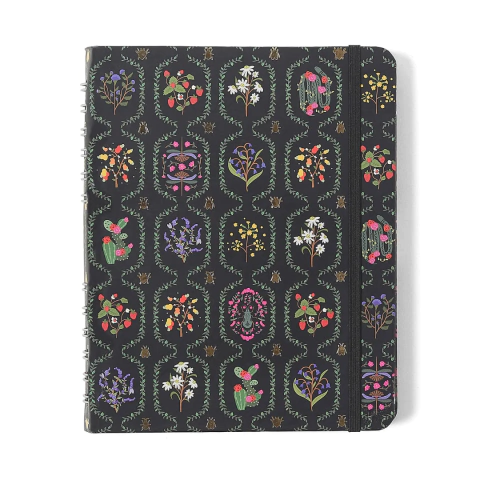 Caderno Organizador A5, Jardim, preto - Cicero - comprar online