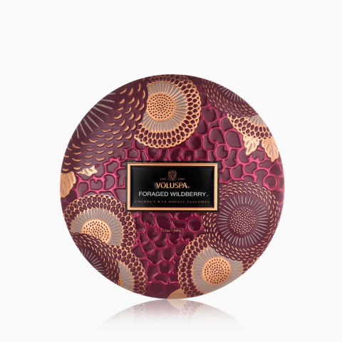 Vela Voluspa Foraged Wildberry - Lata 3 Pavios 340g (40h) - comprar online