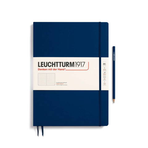 Caderno Leuchtturm1917, Master Slim (A4+) - 123 Páginas, Capa dura, Navy - comprar online