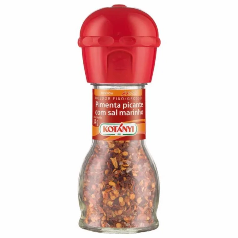 Tempero Pimenta Picante com sal marinho, Moedor 34g - Kotanyi - comprar online