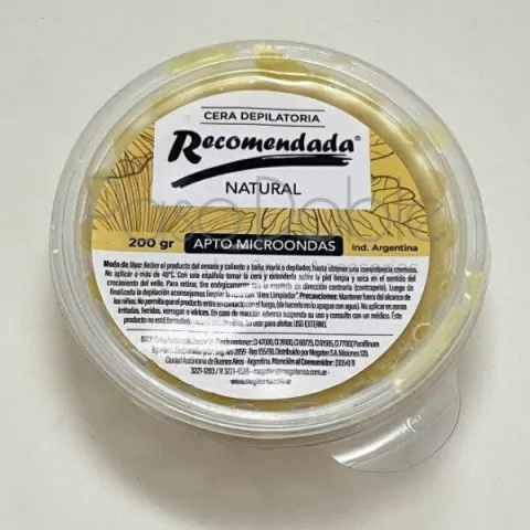 Cera depilatoria Recomendada natural 200gr