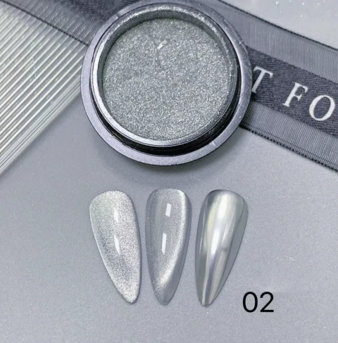 Polvo Efecto Ojo De Gato Uñas Cat Eye 02 Paris Night - comprar online