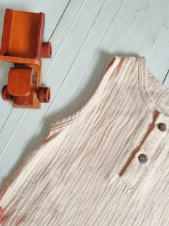 JARDINEIRA DOM - 12 MESES - PEACH