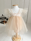 Vestido Margot - 12 meses - cor pêssego