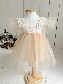 Vestido Margot - 12 meses - cor pêssego