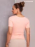 Blusa Feminina Manga Curta TShirt Listrada Malha Texturizada REF: Val - comprar online