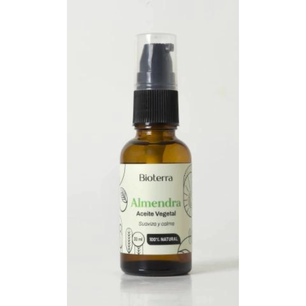 Aceite Vegetal Almendra Puro Natural 30ml "BioTerra"