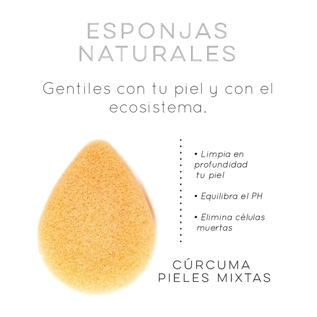 Esponja facial con extracto de cúrcuma “KoreanRoot”