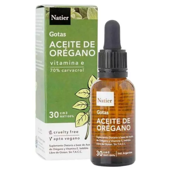 Aceite de Orégano Orgánico 70% Carvacrol "Natier"