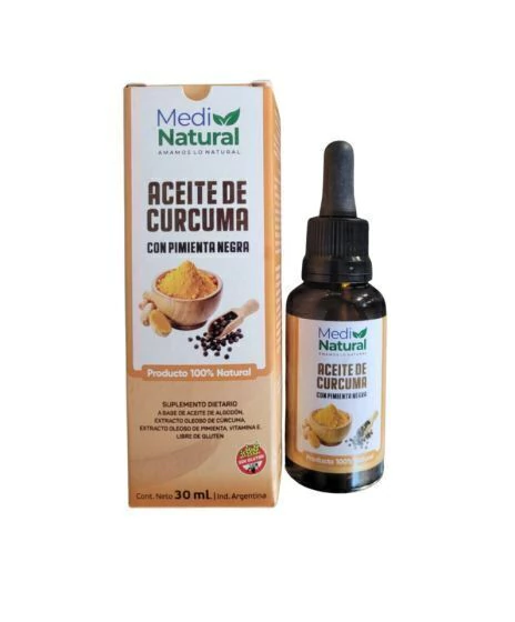 Aceite de Cúrcuma con Pimienta Negra "MediNatural"