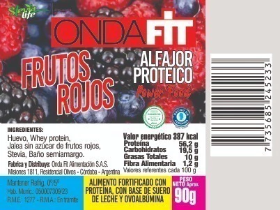 Alfajor con proteinas "OndaFit"