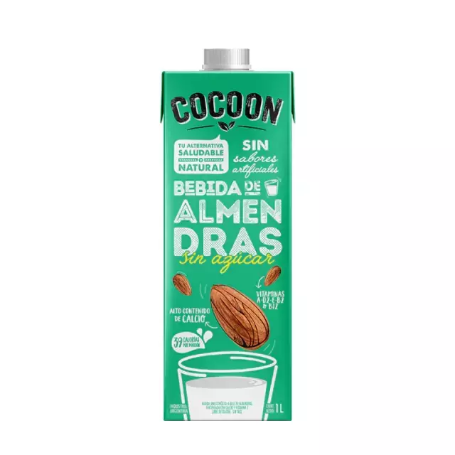 Leche vegetal de Almendras Sin Azucar 1L "Cocoon"