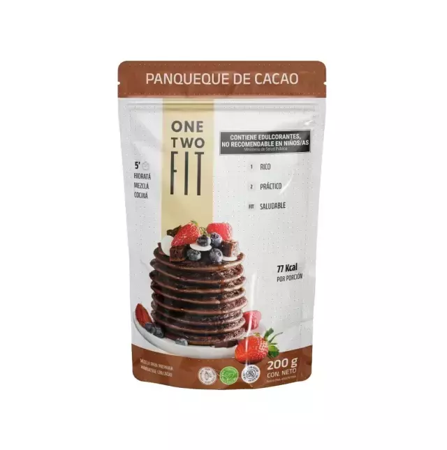 Premezcla Proteica de Pancake de Cacao "One Two Fit"