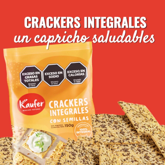 Crackers Integrales con semillas "Kaufer"
