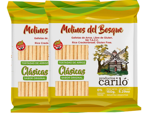 Tostadas de Arroz Clásicas Sin Tacc "Cariló"