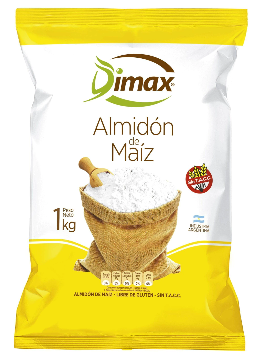Almidon de Maiz Sin Tacc "Dimax"