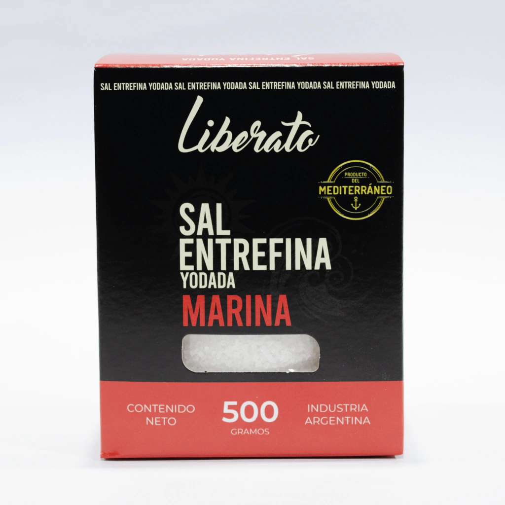 Sal Entrefina Yodada Marina 500G "Liberato"