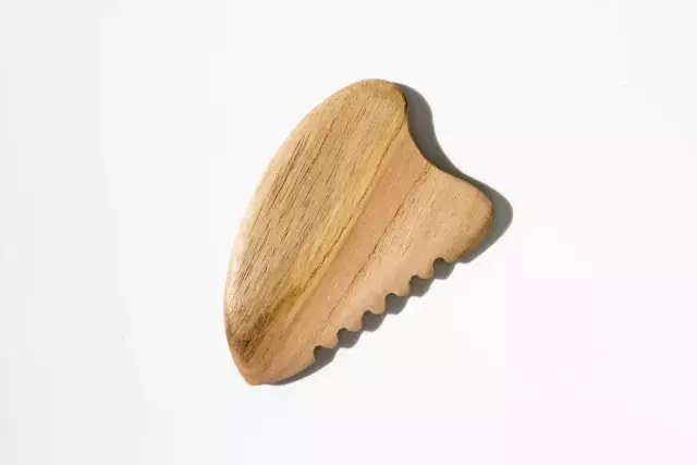 Gua Sha Facial Corazon Dentada Maderoterapia “Viva la Vaca OK”